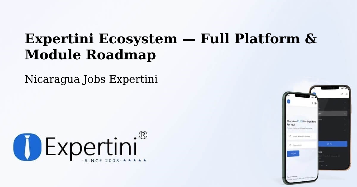 Expertini Ecosystem — Full Platform & Module Roadmap – Tisma